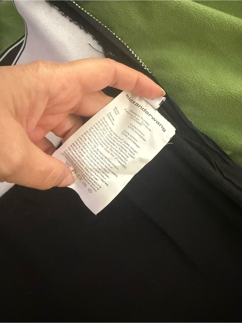 Alexander Wang Black Branded High-Waist Pencil Skirt and cropped top - Picture 4 of 4